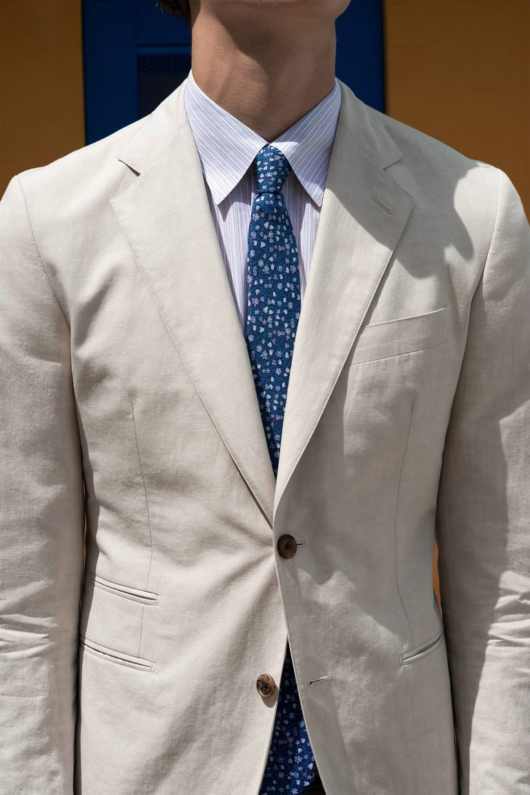 hermes tie suit