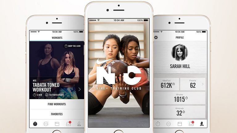 Nike+ training club on sale app
