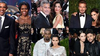 Barack & Michelle Obama, George & Amal Clooney, Kanye West & Kim Kardashian West, David & Victoria Beckham, Bella Hadid and The Weeknd