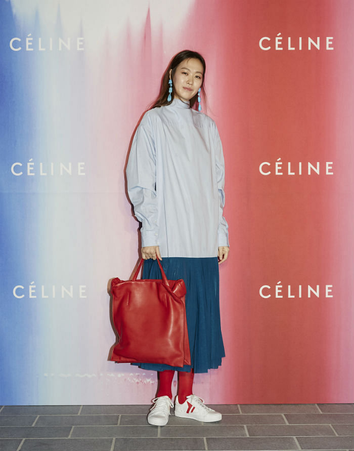 23 March 2017 - Seoul, South Korea : South Korean actress Go Joon-hee,  attends photo call for the French fashion brand Celine flagship store  launching at Cheongdam Store in Seoul, South Korea