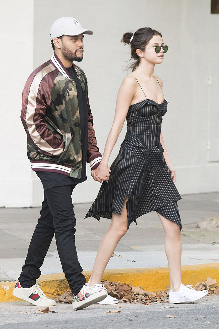 Selena Gomez Rocks See-Through Dress for Date Night With The Weeknd