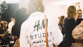 Backstage at H&M Studio SS18