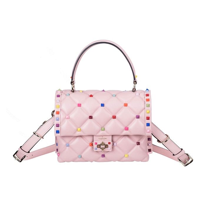 Valentino candystud bag pink  Studded bag outfit, Bags, Funky outfits