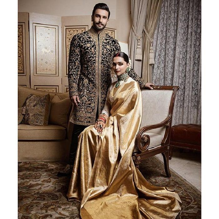 Deepika Padukone And Ranveer Singh Look Every Bit Royal As They Kickstart  Their Wedding Reception - HungryBoo