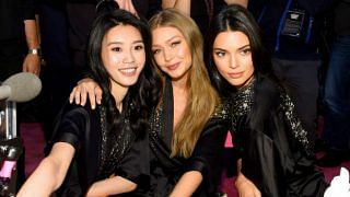 Ming Xi, Gigi Hadid and Kendall Jenner at VS Show 2018