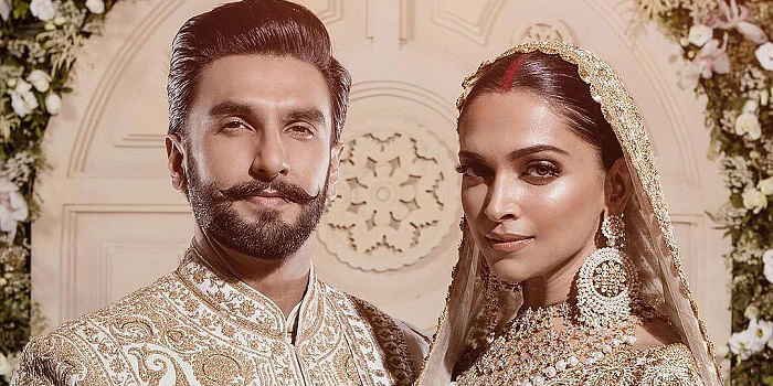 Ranveer Singh-Deepika Padukone Wear Ivory And Gold Abu Jani-Sandeep Khosla  Outfits at Their Mumbai Wedding Reception And Nail Every Bit of it, See  Pics