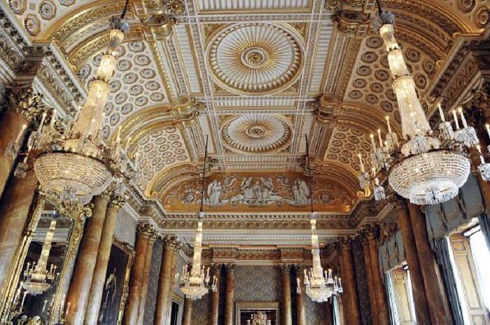 Buckingham Palace Ceiling in the blue room