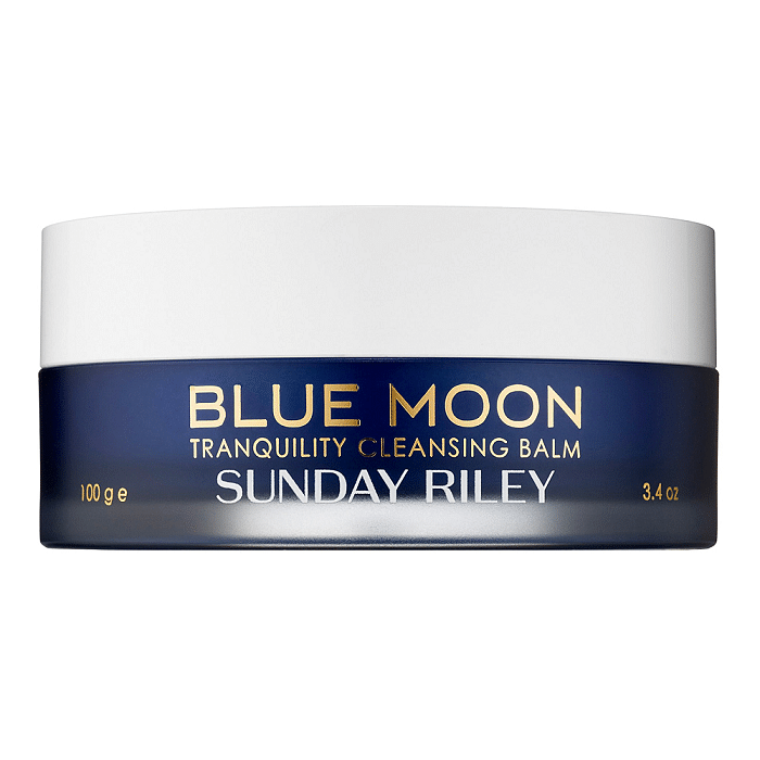 Best Brightening Makeup Removers Sunday Riley Blue Moon Tranquility Cleansing Balm