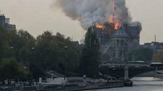 The Notre Dame Cathedral in Paris Is on Fire