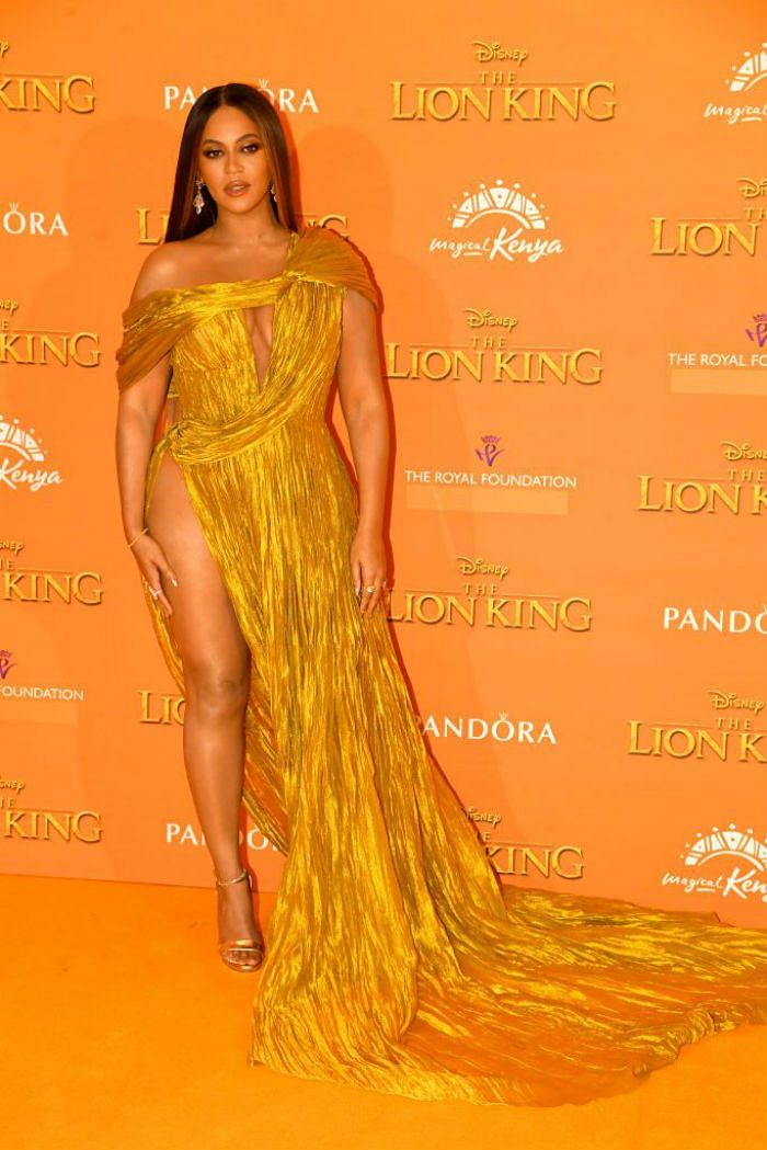 Beyonce at The Lion King premiere in London