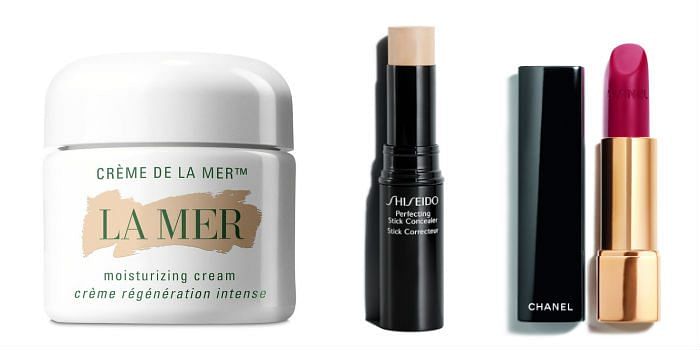Crème de la Mer, La Mer, Shiseido Concealer, Chanel lipstick