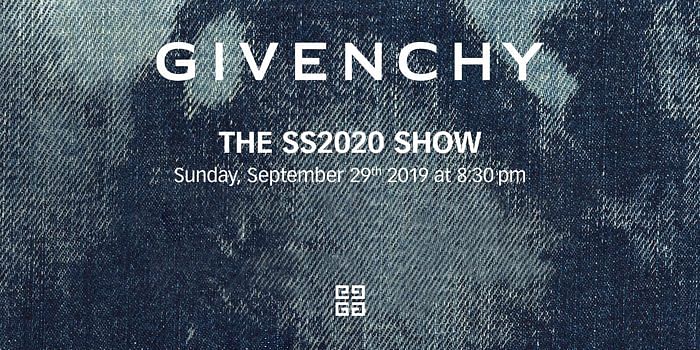 Givenchy SS20 livestream