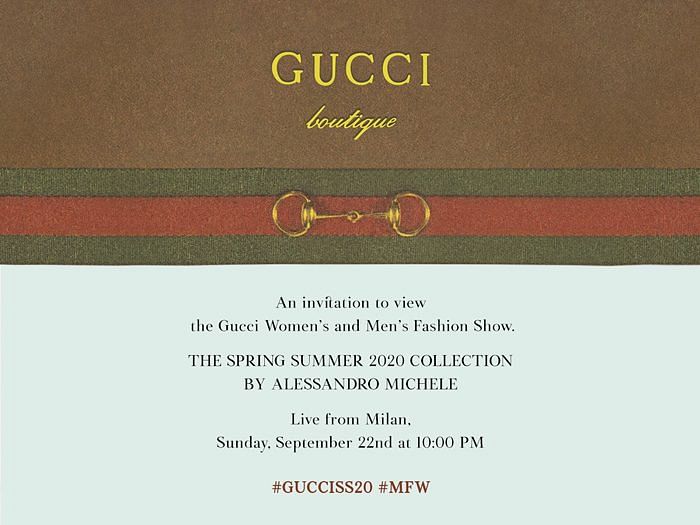 Gucci livestream