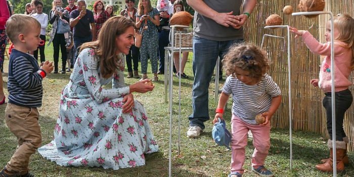 Kate Middleton and Prince Louis at Royal Horticultural Society's Garden