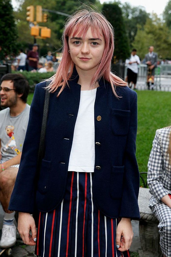 Maisie Williams at Thom Browne's NYFW Show