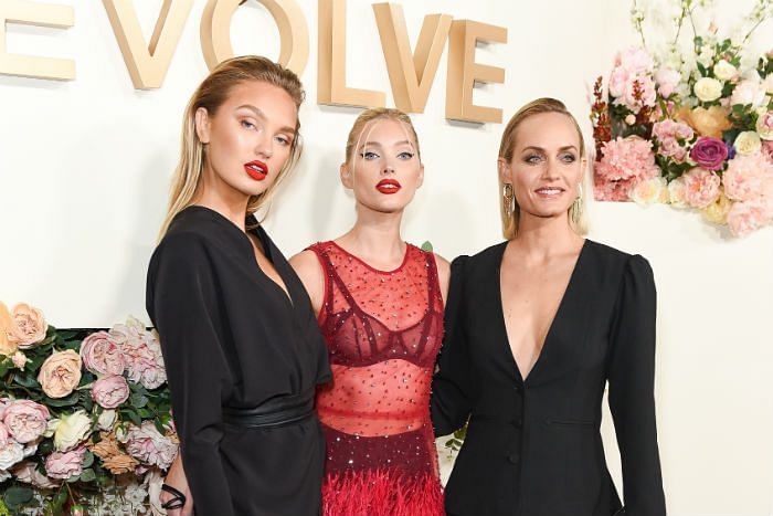 Romee Strijd, Elsa Hosk and Amber Valletta at the 3rd Annual #REVOLVEawards
