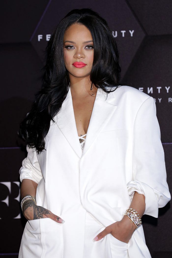 Rihanna at Fenty Beauty artistry talk in Seoul