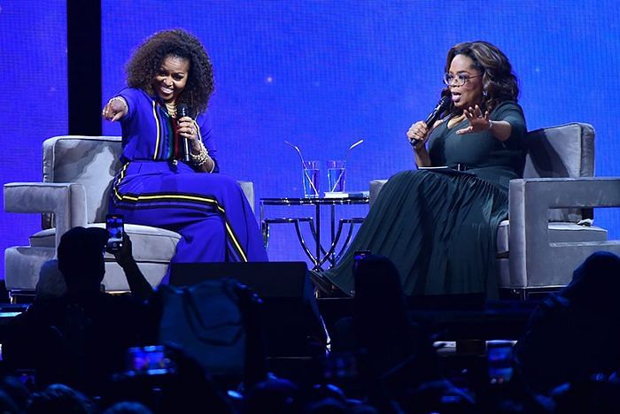 Michelle Obama and Oprah Winfrey