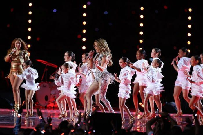 Shakira and JLo perform at Super Bowl 2020