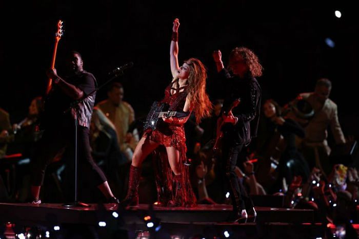Shakira performs at Super Bowl 2020