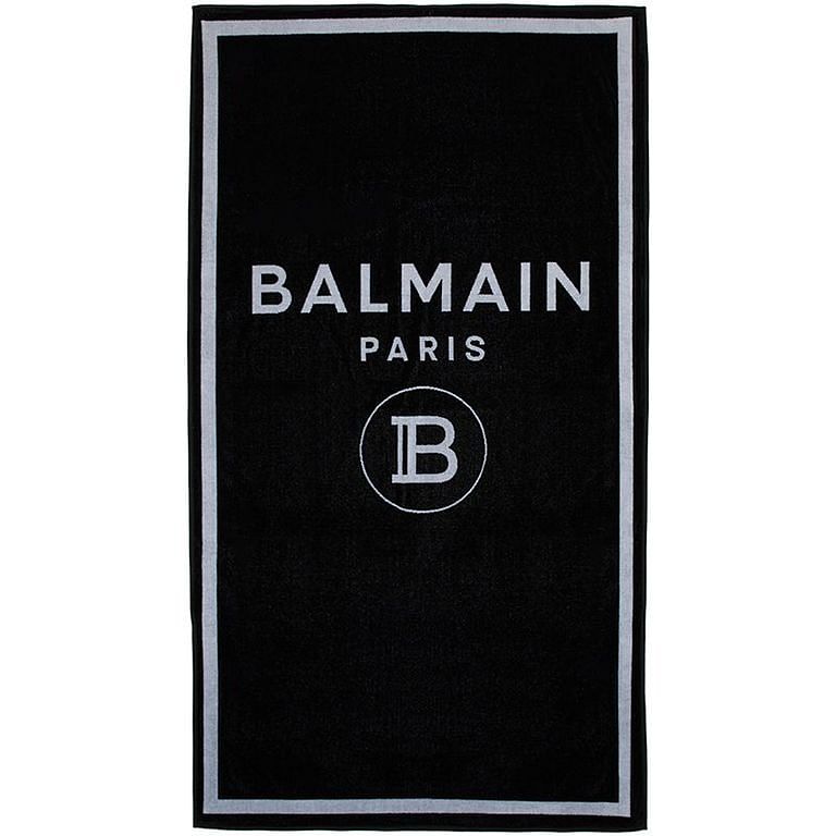 Balmain Black Logo Towel