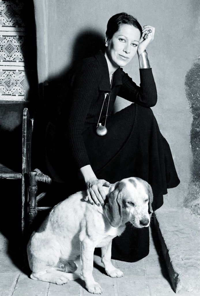 Elsa Peretti with dog