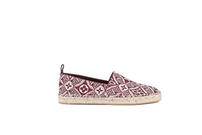 Louis Vuitton Sz 39.5 Burgundy Since 1854 Starboard Flat Espadrille s27lv99  For Sale at 1stDibs