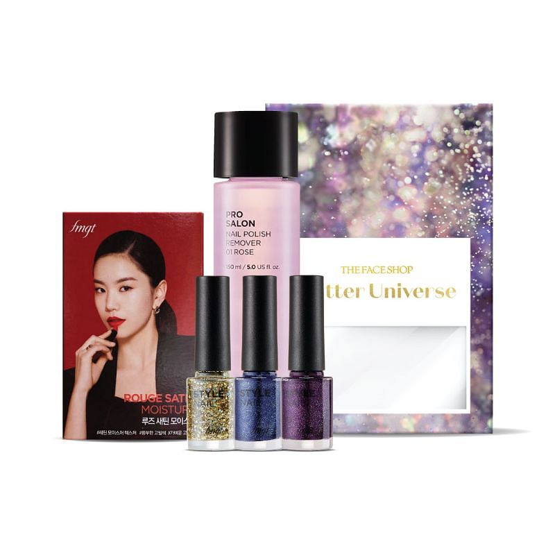 08 THEFACESHOP Glitter Universe fmgt Glam Up Easy Gel Nail Set, $15 (U.P. $20)