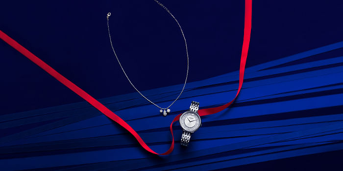 Swarovski Holiday Collection necklace and watch