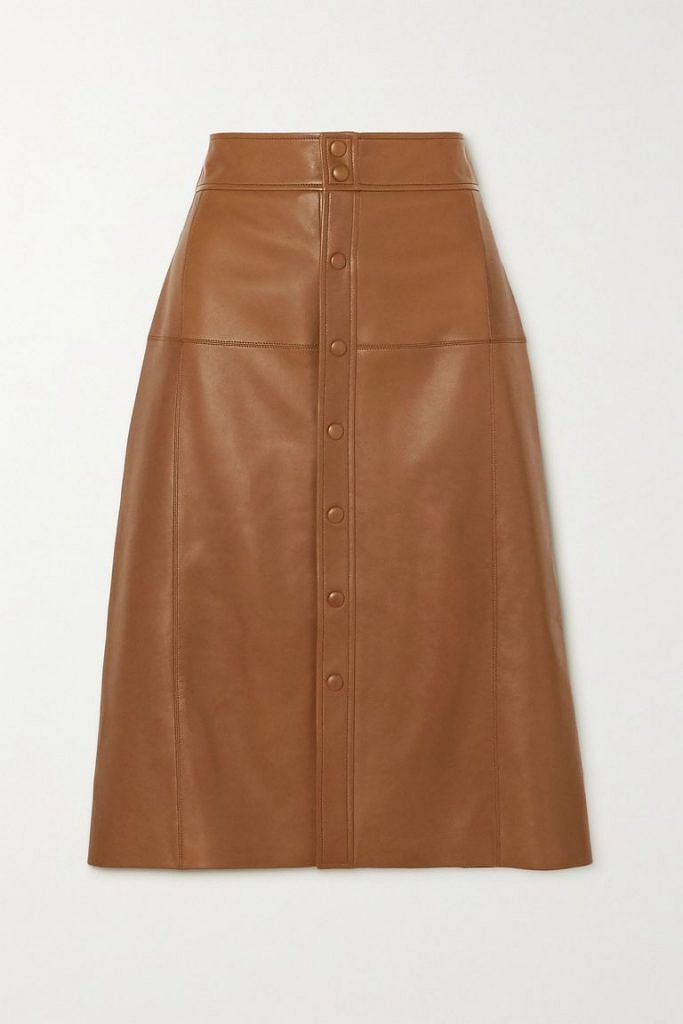 SAINT LAURENT Leather Skirt