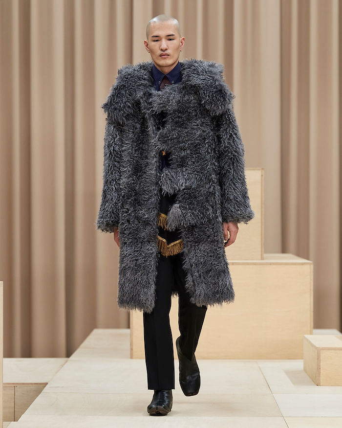 fur coat burberry