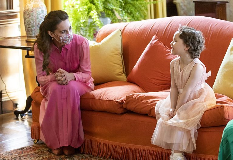 Kate Middleton Kept Her Promise to Wear a Pink Dress for a Meeting with a Young Cancer Patient