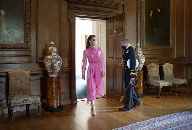 Kate Middleton Kept Her Promise to Wear a Pink Dress for a Meeting with a Young Cancer Patient