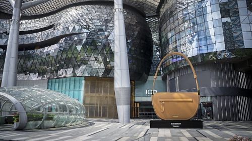 A Giant Burberry Olympia Bag Is Now In Singapore