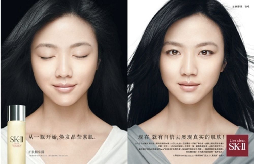 Tangwei goes bare for SK-II