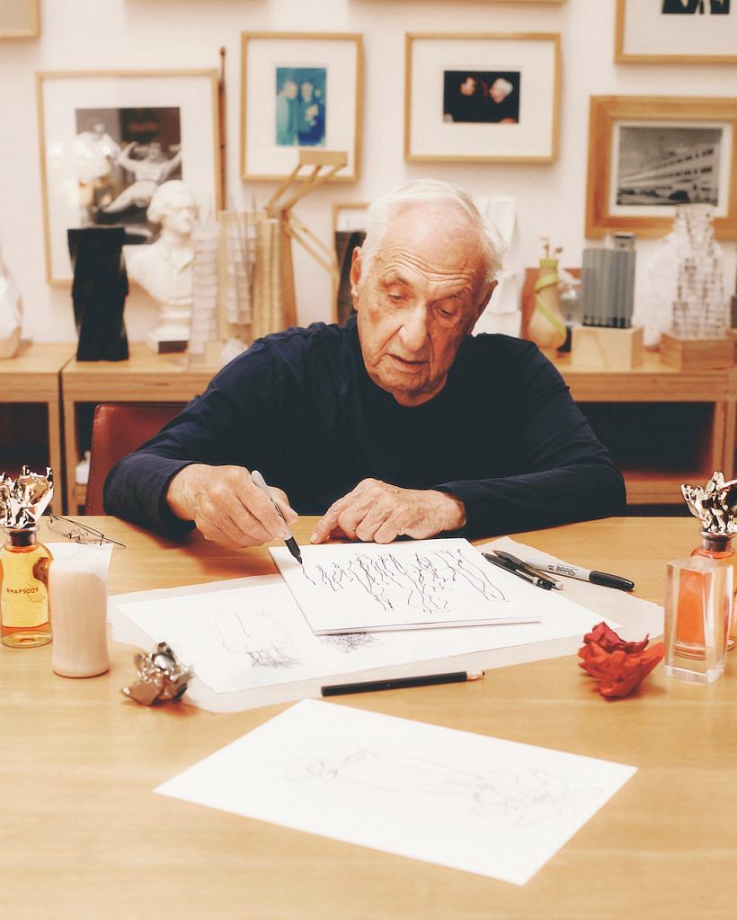 Frank Gehry designs his first perfume bottle for Louis Vuitton