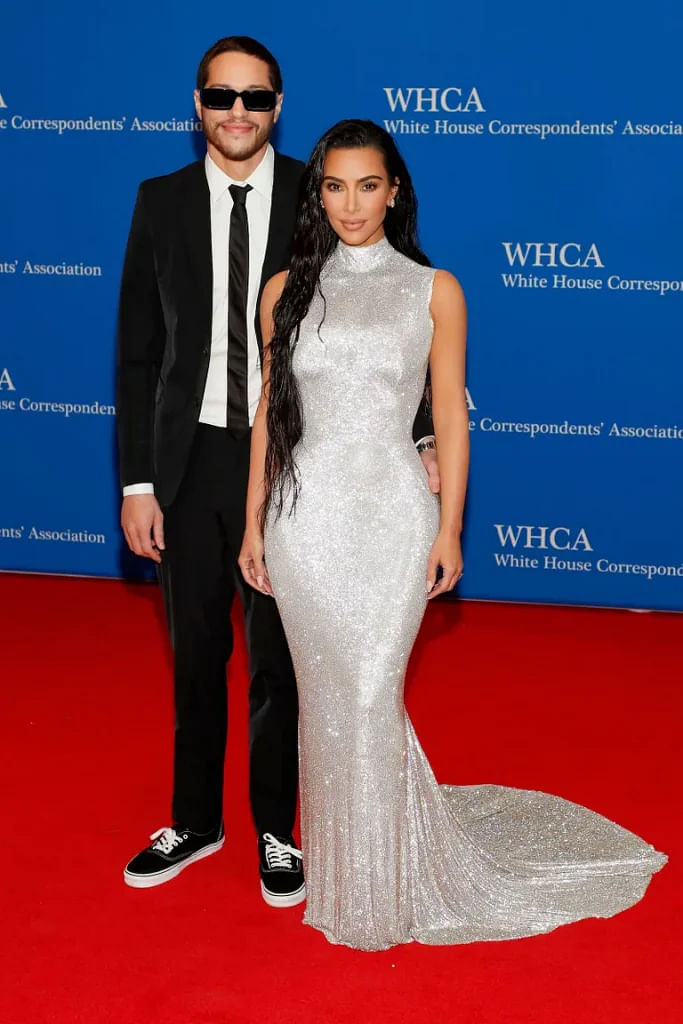 Kim Kardashian And Pete Davidson Make Their Red Carpet Debut At The White House