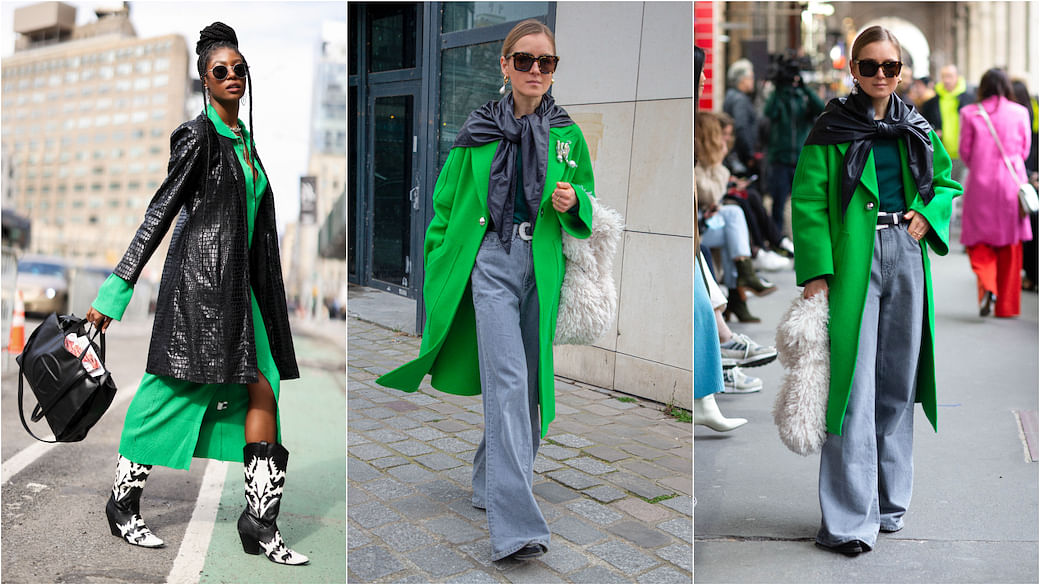Here's how to add parakeet green to your wardrobe