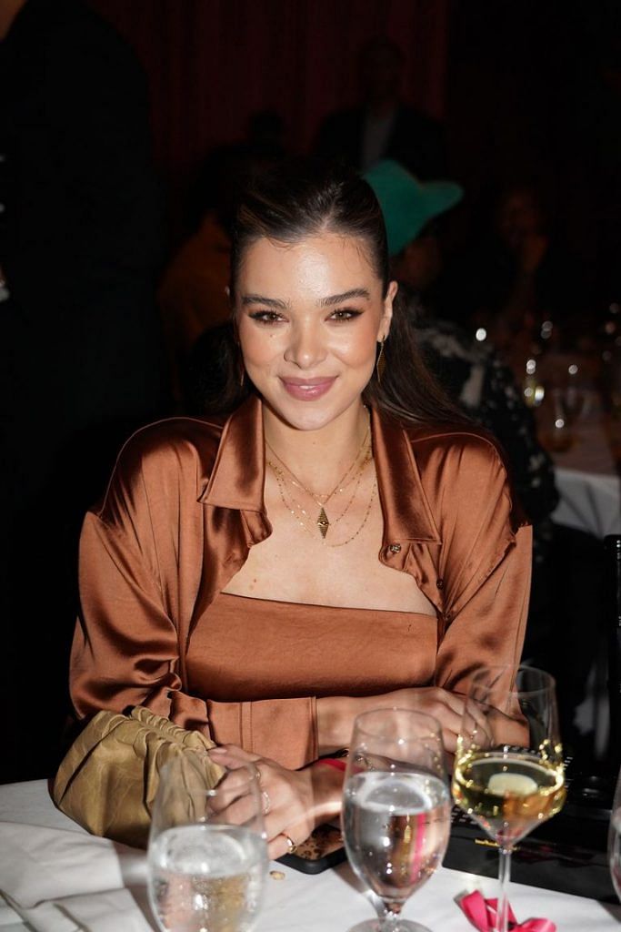 Hailee Steinfeld Is Bringing Back The Bandage Dress With A Mesh Twist