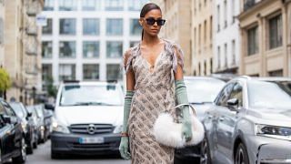 Cindy Bruna Couture Fashion Week FW22 Street Style