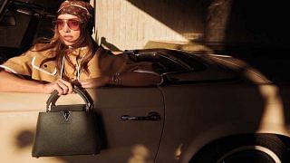 Supermodel Miranda Kerr Takes The Louis Vuitton Capucines For A Whirl Through Los Angeles