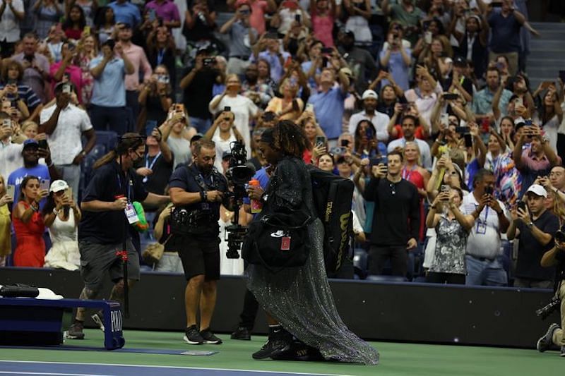 Serena Williams wearing Nike at tennis US Open