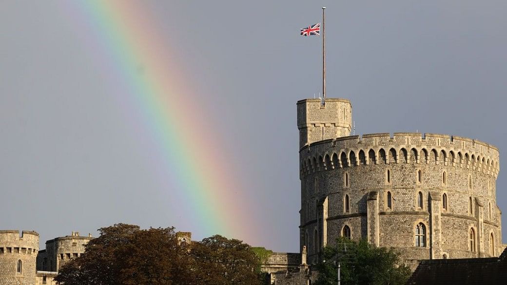 Balmoral Castle Rainbow Queen Elizabeth II Death