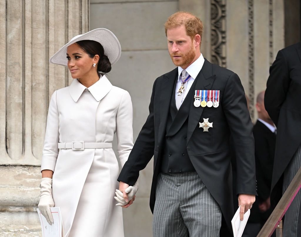 Prince Harry and Meghan Markle at Queen Elizabeth II Platinum Jubilee
