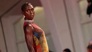 You Need to See Jodie Turner-Smith's Colorful Red-Carpet Dress from Every Angle