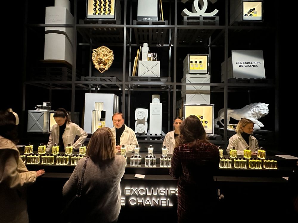 Chanel Unveils The Spectacular World Of Fragrances At Le Grand