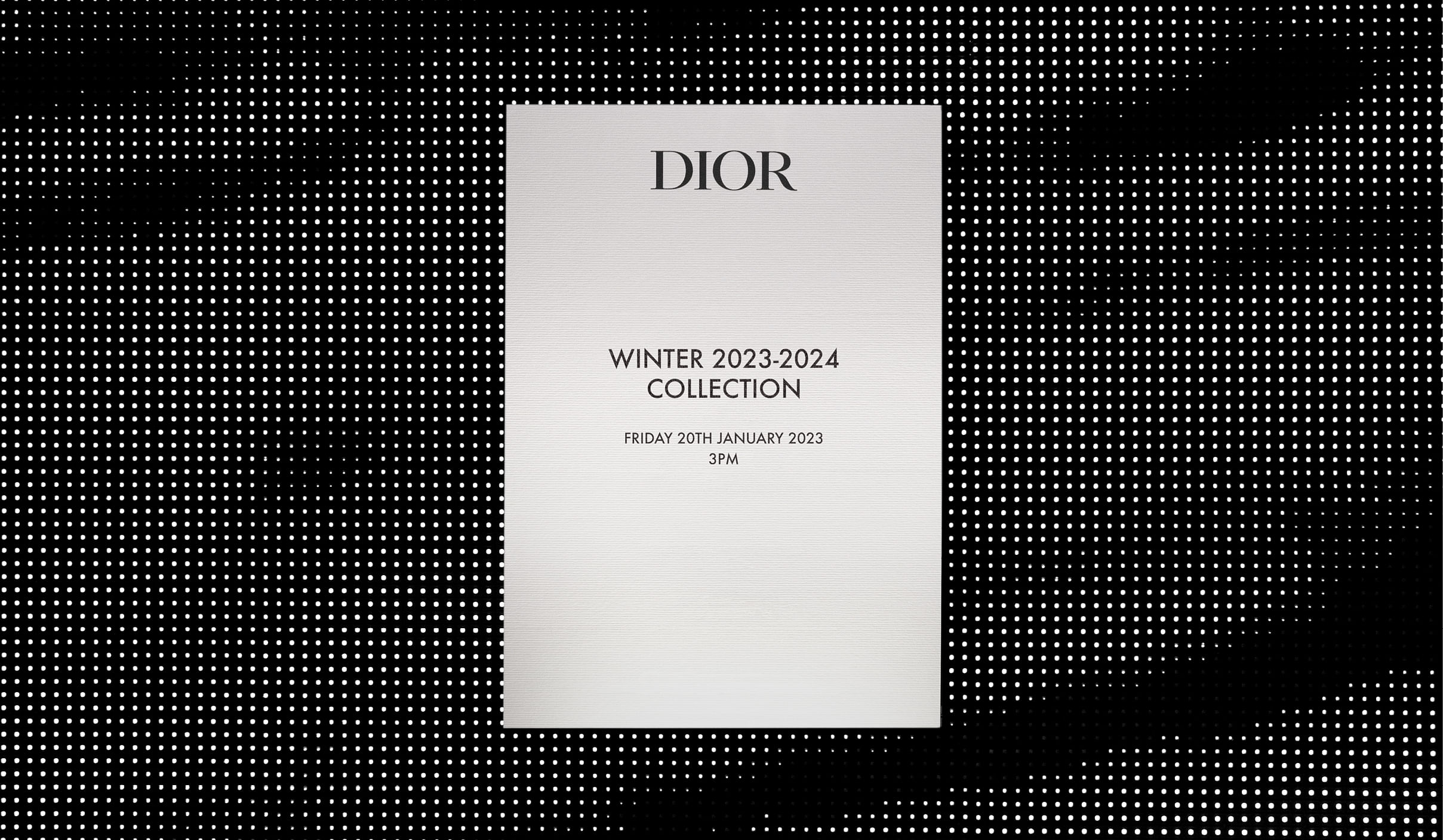 Watch The Dior Men's Winter 2023-2024 Show Here