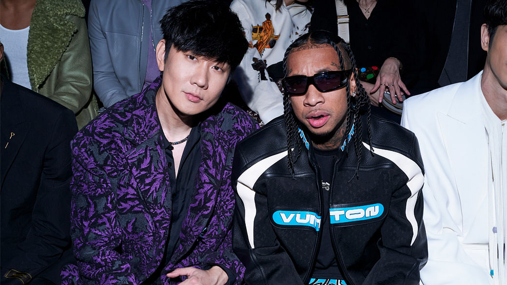 Jackson Wang attends the Louis Vuitton Menswear Fall-Winter 2023