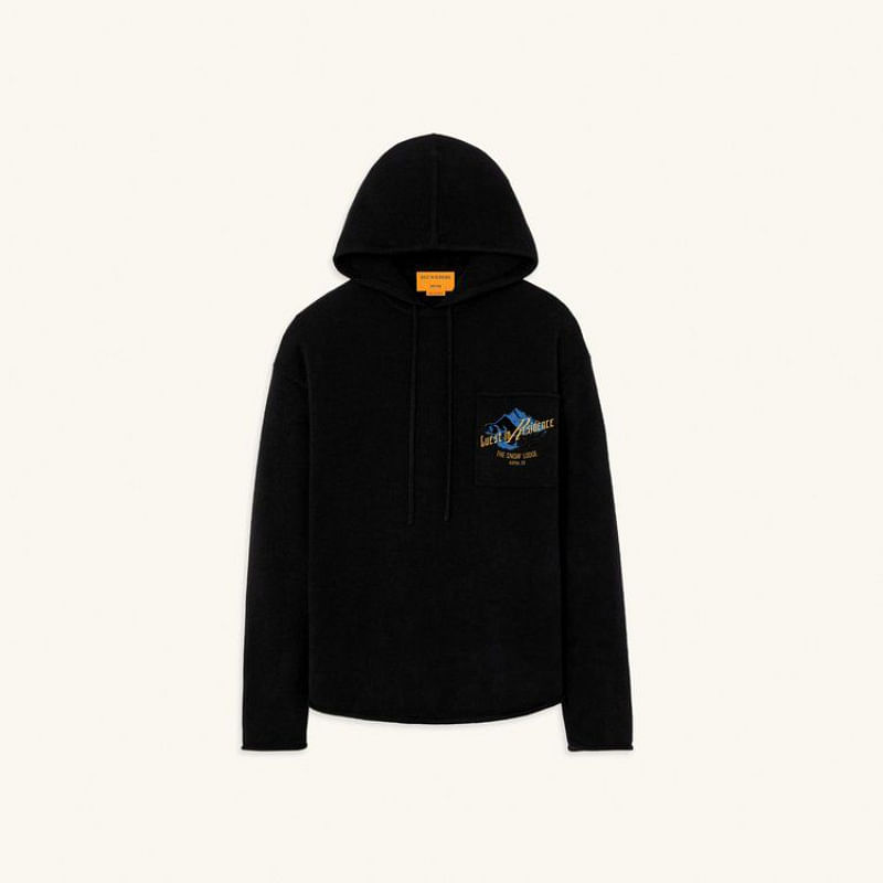 The Snow Lodge x Guest in Residence Oversized Hoodie Black