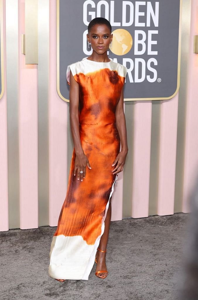 Letitia Wright in Prada, from the Spring 2023 collection.